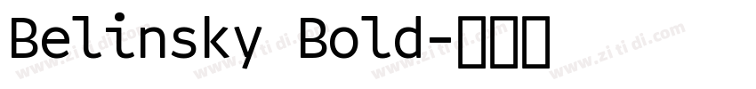 Belinsky Bold字体转换